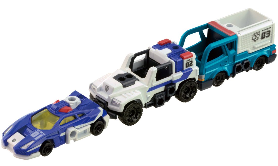 貴重 新品電池交換済み トミカ マグナムパトレーラー ハイパーブルー